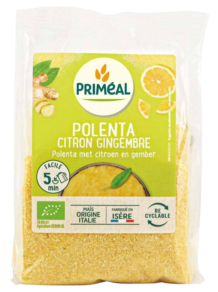 Primeal Polenta citroen gember bio 250 Gram