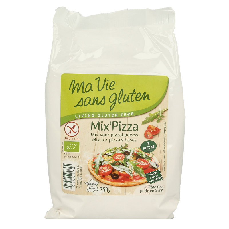 Ma Vie Sans Mix voor pizzabodems glutenvrij bio 350 Gram