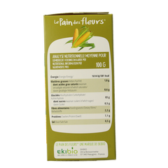 Pain Des Fleurs Krokante crackers mais glutenvrij bio 150.00 Gram