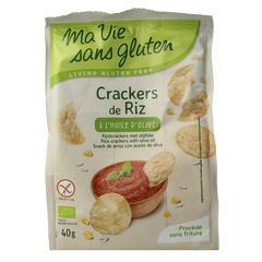 Ma Vie Sans Rijstcrackers met olijfolie glutenvrij bio 40.00 Gram