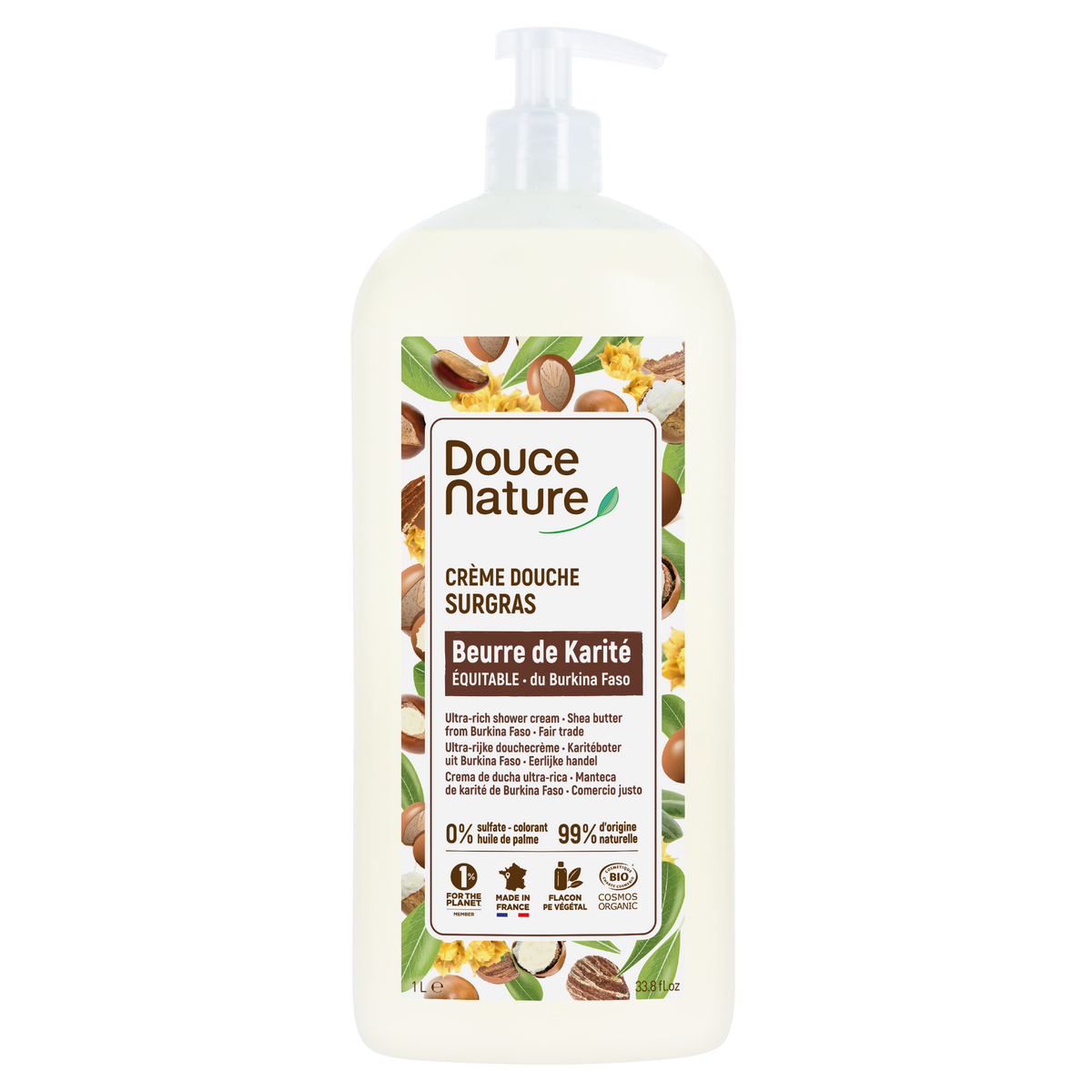 Douce Nature Douchegel sheabutter ultrarijk bio 1 Liter