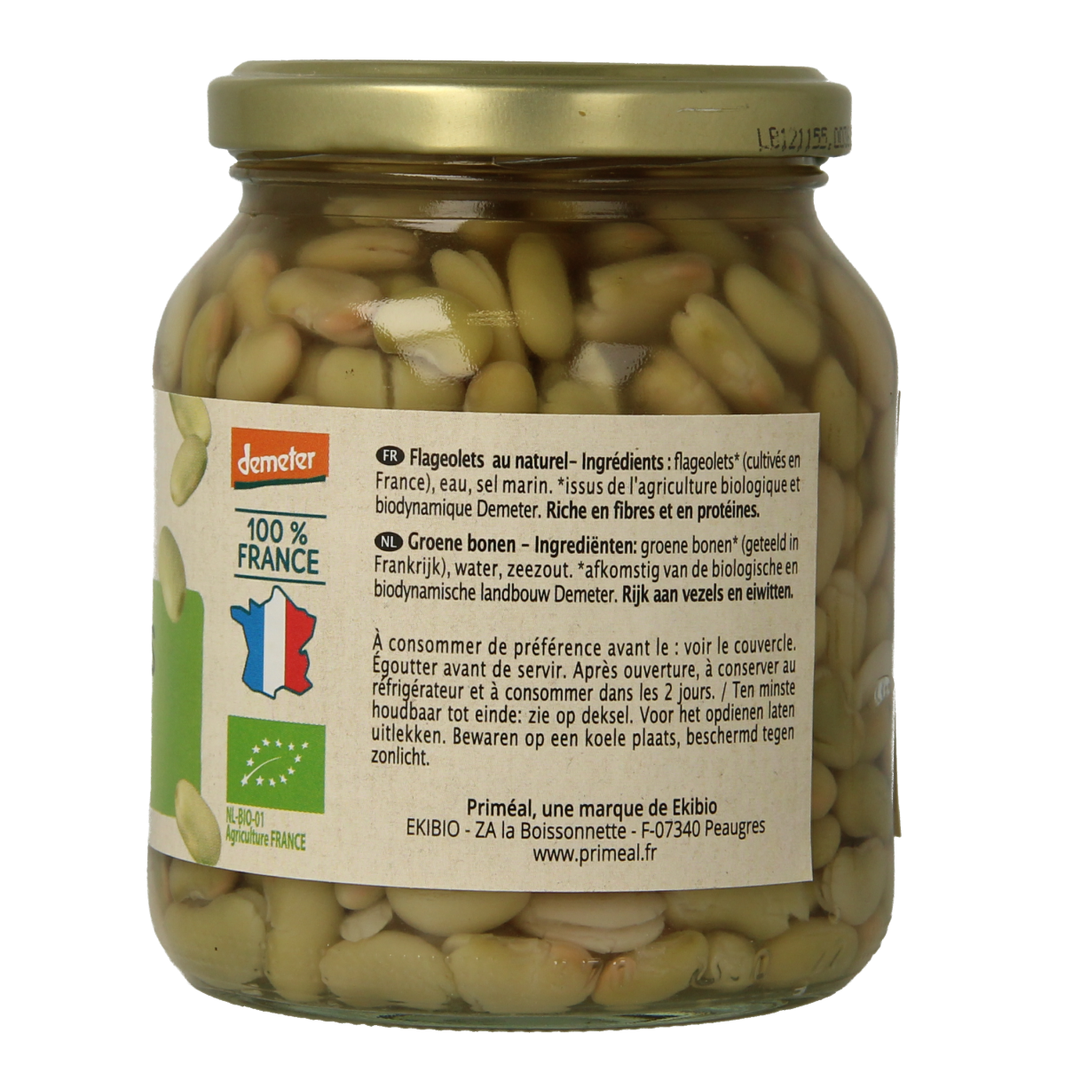 Primeal Groene kidneyboon flageolet bio 330.00 Gram