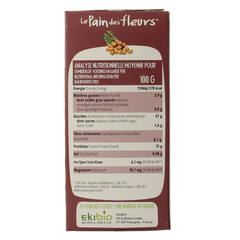 Pain Des Fleurs Krokante crackers kikkererwten glutenvrij bio 150.00 Gram