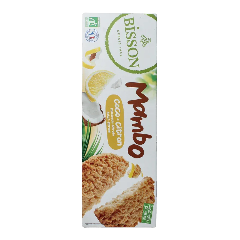Bisson Zandkoekje kokos citroen bio 150 Gram