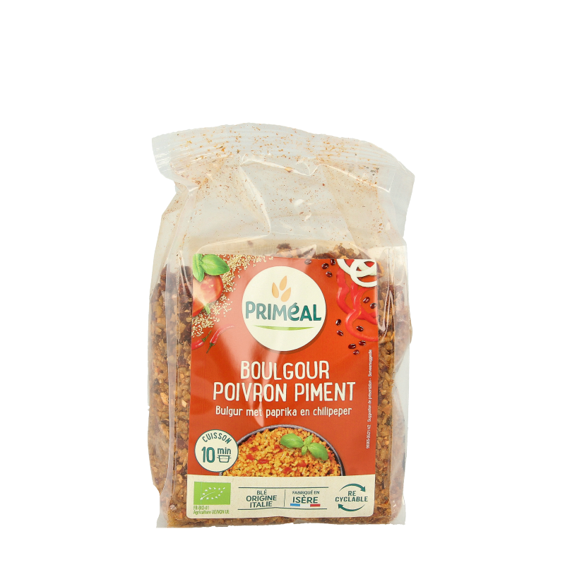 Primeal Bulgur met paprika en Spaanse peper bio 300 Gram