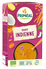 Primeal Indiase soep met rode linzen, kokos en curry bio 1 Liter