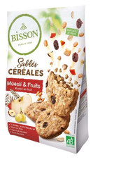 Bisson Zandkoekjes muesli & fruit bio 200 Gram