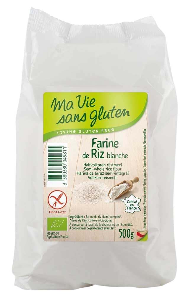 Ma Vie Sans Rijstmeel wit glutenvrij bio 500 Gram