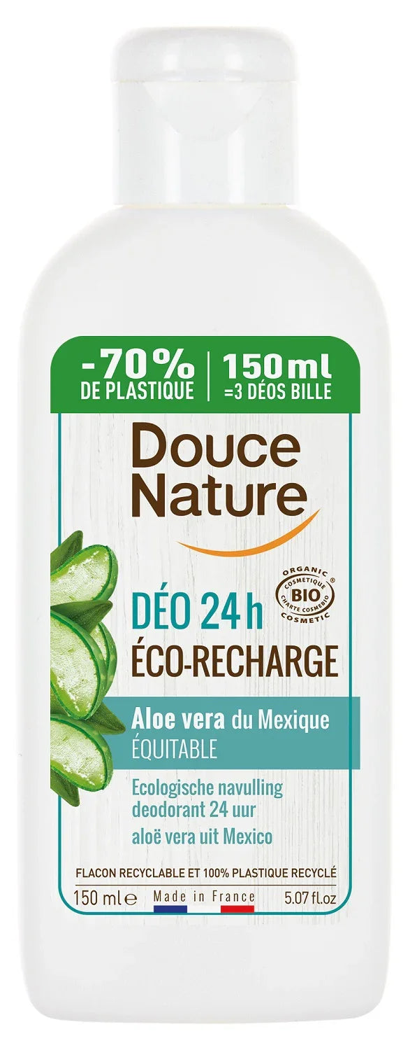 Douce Nature Deodorant aloe vera navulling 150 Milliliter