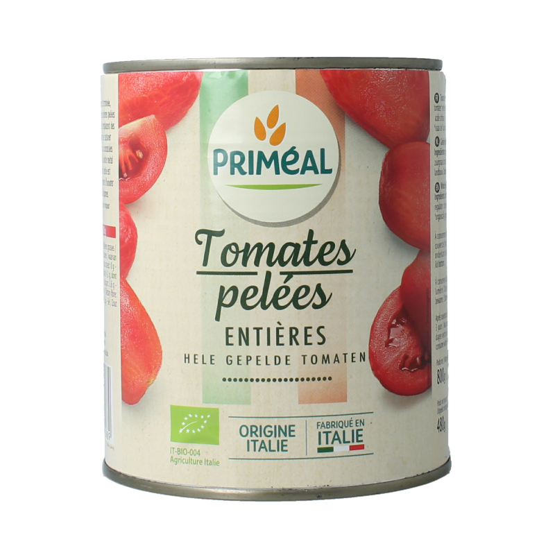 Primeal Tomaten gepeld bio 800 Gram