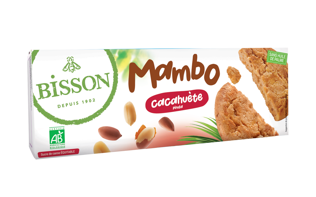 Bisson Mambo koekjes pinda bio 125.00 Gram