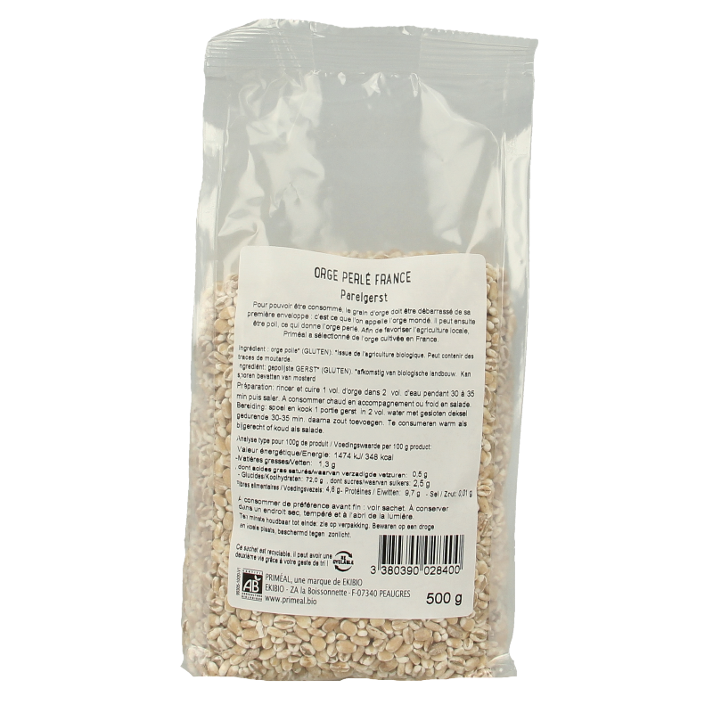 Primeal Geparelde gerst bio 500 Gram