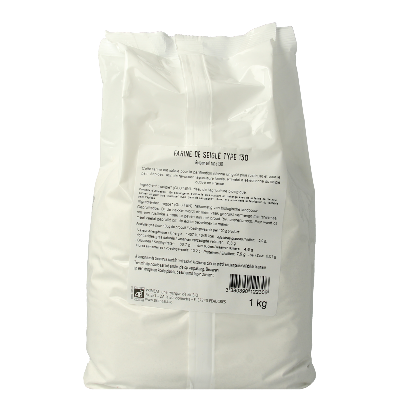 Primeal Roggemeel type 130 bio 1 Kilogram
