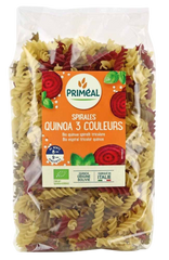 Primeal Organic fusilli 3 kleur tarwe quinoa bio 500.00 Gram