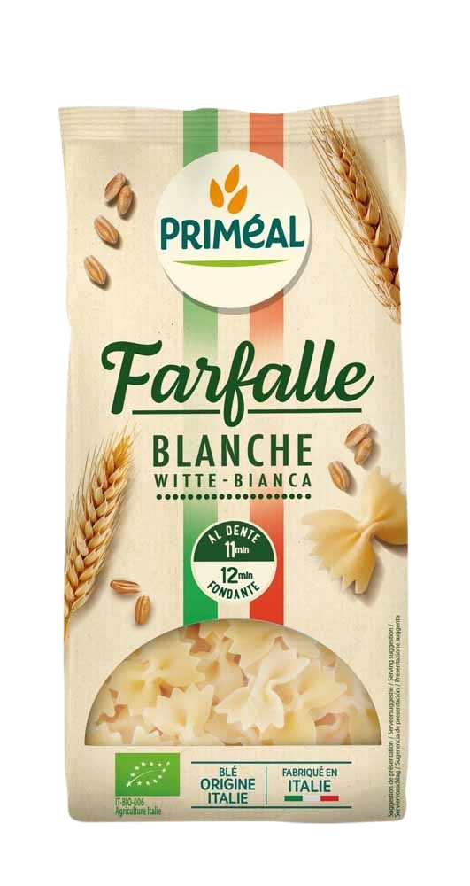 Primeal Witte farfalle bio 500.00 Gram