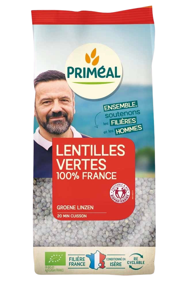 Primeal Linzen groen bio 1.00 Kilogram