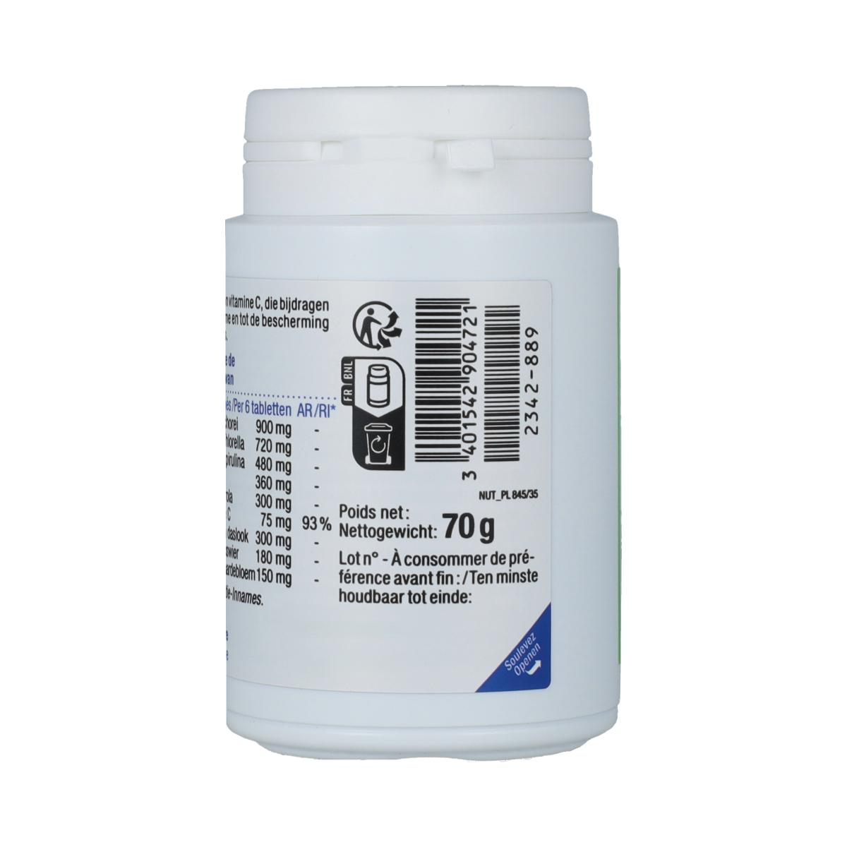 Nutergia Green flor 90.00 Tabletten