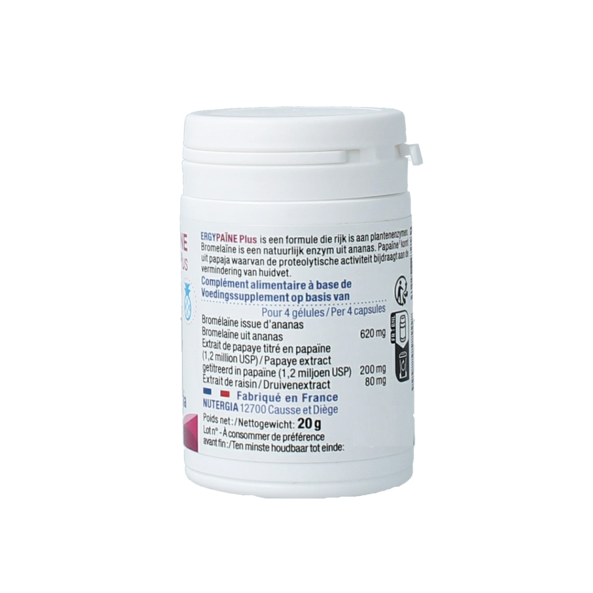 Nutergia Ergypaine plus 60.00 Capsules