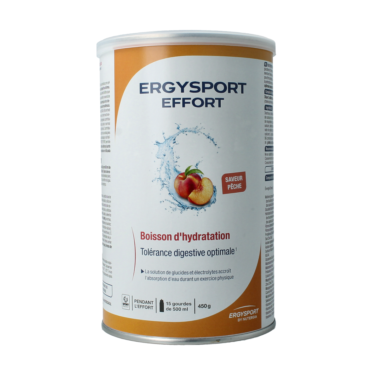 Nutergia Ergysport effort perzik 450.00 Gram