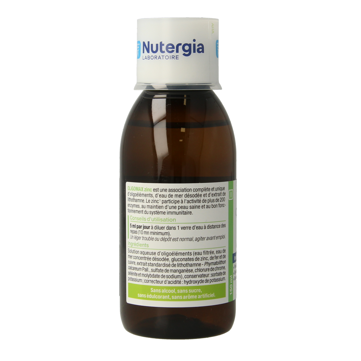 Nutergia Oligomax zink 150.00 Milliliter