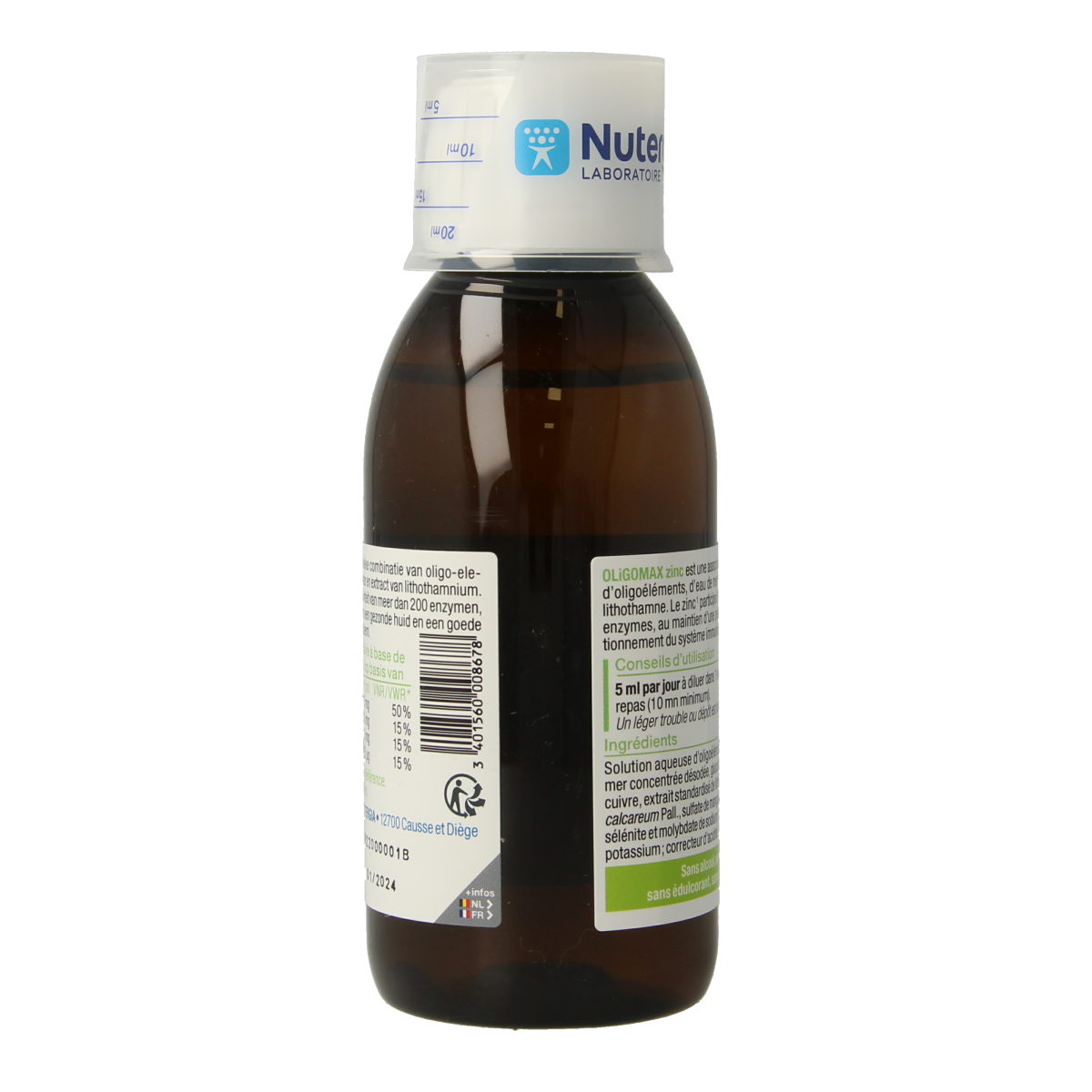 Nutergia Oligomax zink 150.00 Milliliter