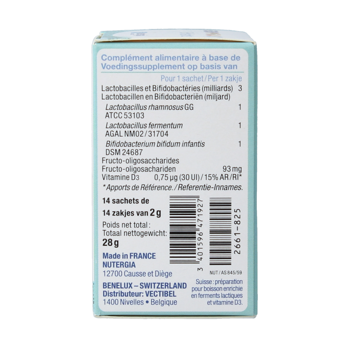 Nutergia Ergyphilus kinderen enfants 14.00 Sachets