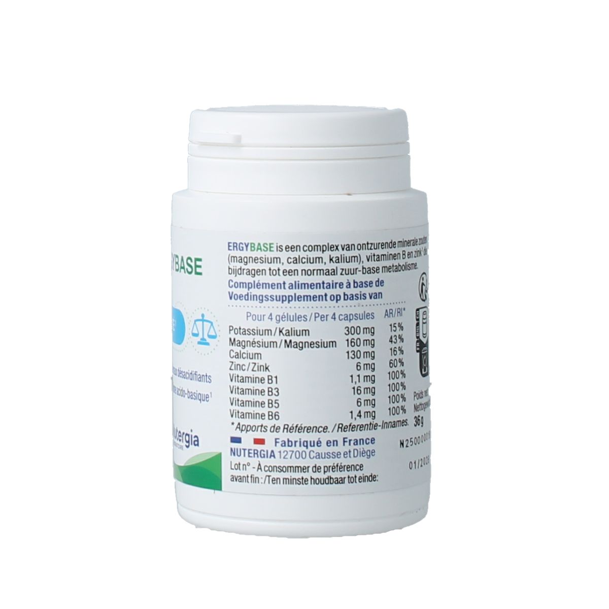Nutergia Ergybase 60.00 Capsules