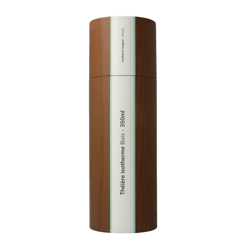Yoko Drinkfles wood met theefilter isotherm 350ml 1 Stuks