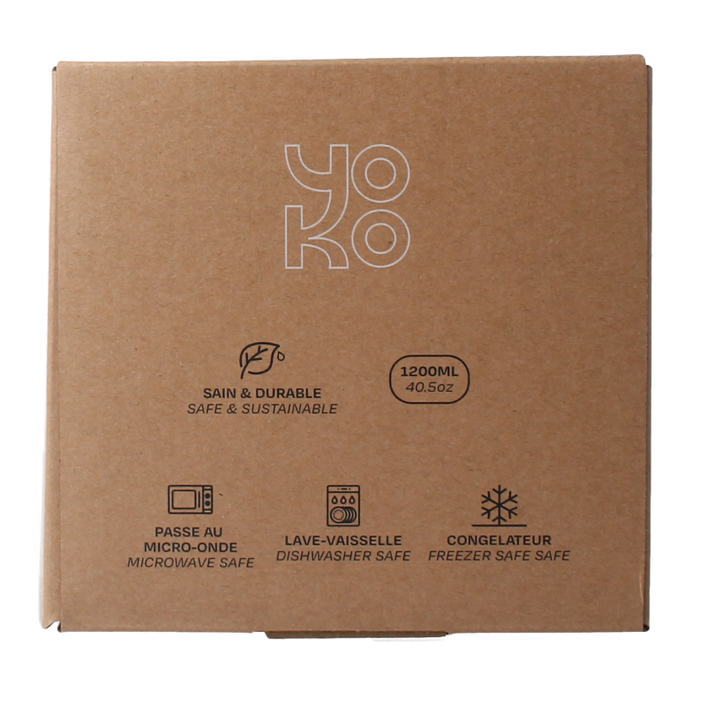 Yoko Lunchbox toile de joy blue 1200ml 1 Stuks