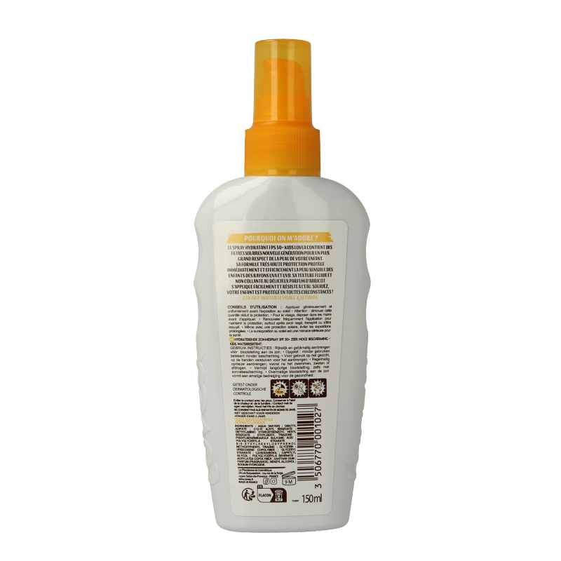 Lovea Moisturizing spray kids SPF50+ 150 Milliliter