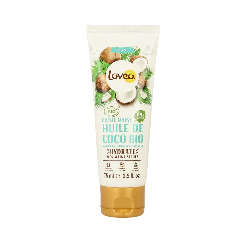 Lovea Hand cream organic coco oil 75 Milliliter