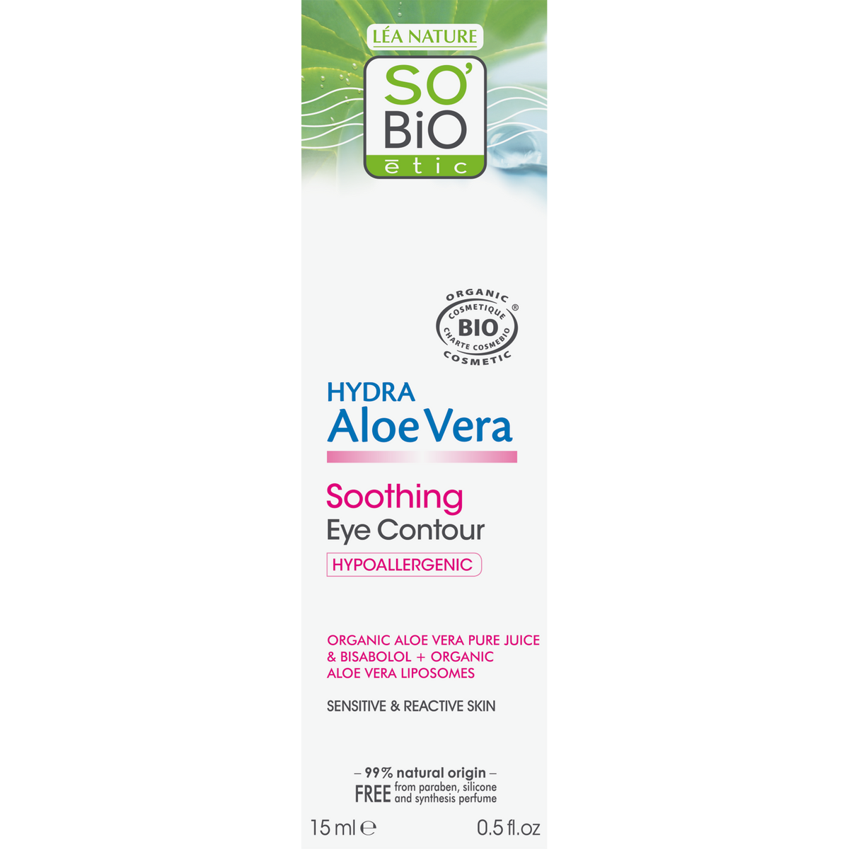 So Bio Etic Aloe vera eyecontour cream 15.00 Milliliter