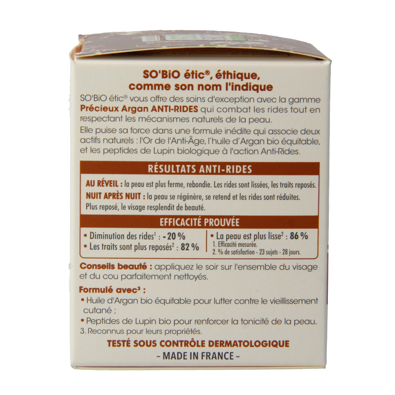 So Bio Etic Nachtcreme moisturizing anti rimpel 50 Milliliter