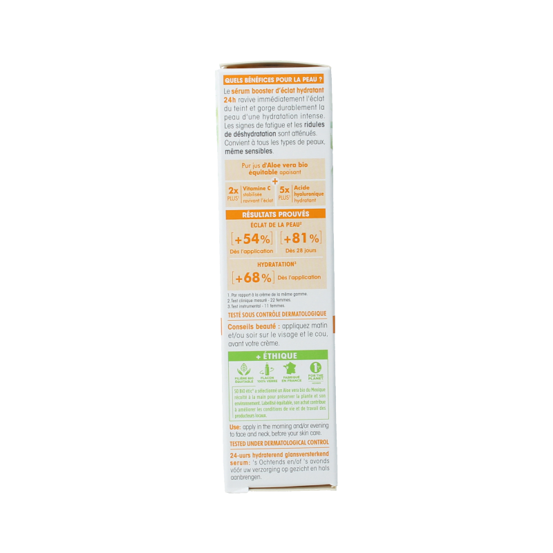So Bio Etic Radiance booster 24h hydrating serum bio 30 Milliliter