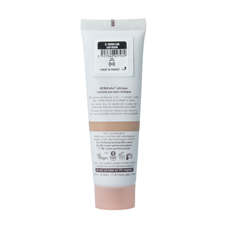 So Bio Etic BB cream 5in1 perfect 22 medium claire 30 Milliliter