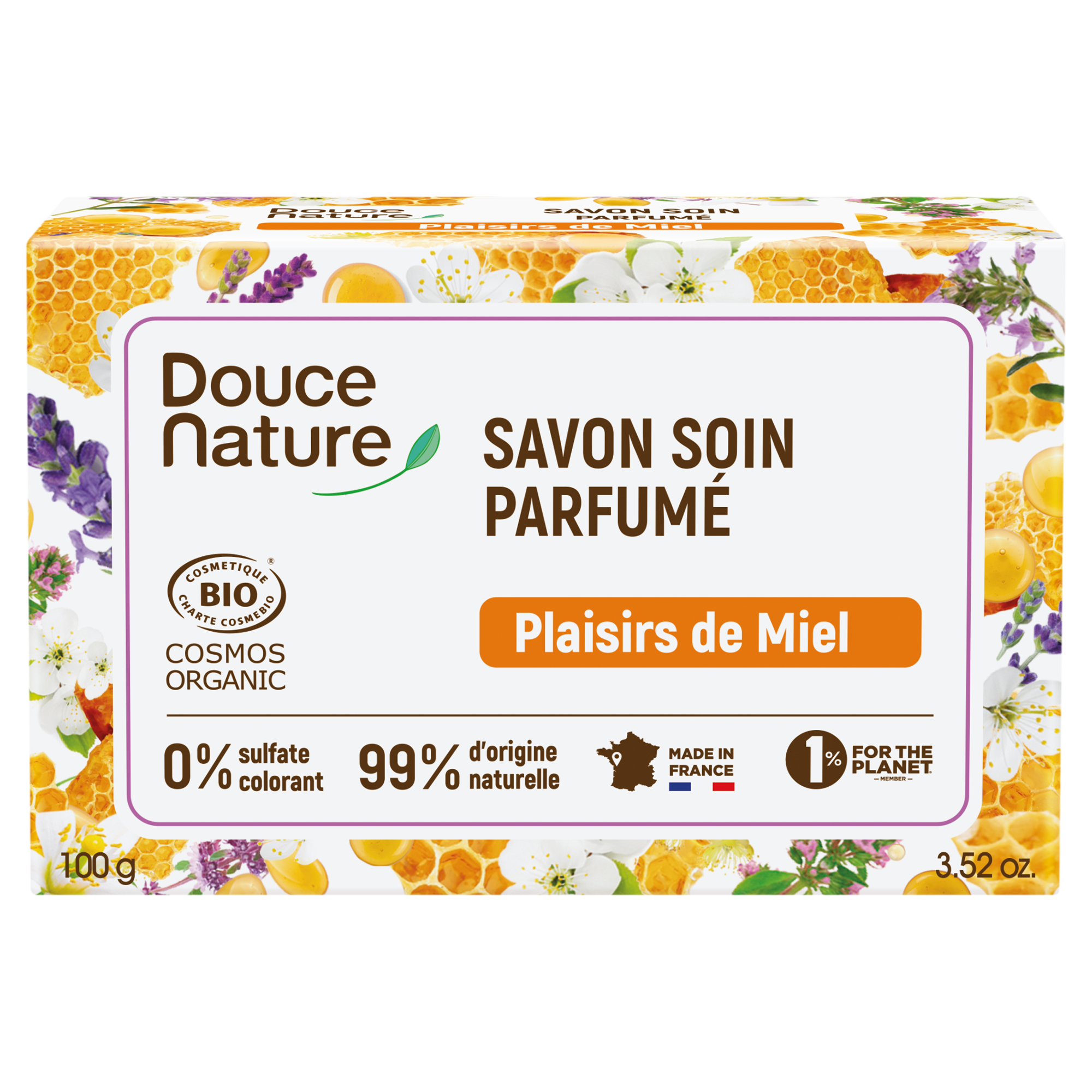 Douce Nature Honey pleasure honing zeep bar 100.00 Gram