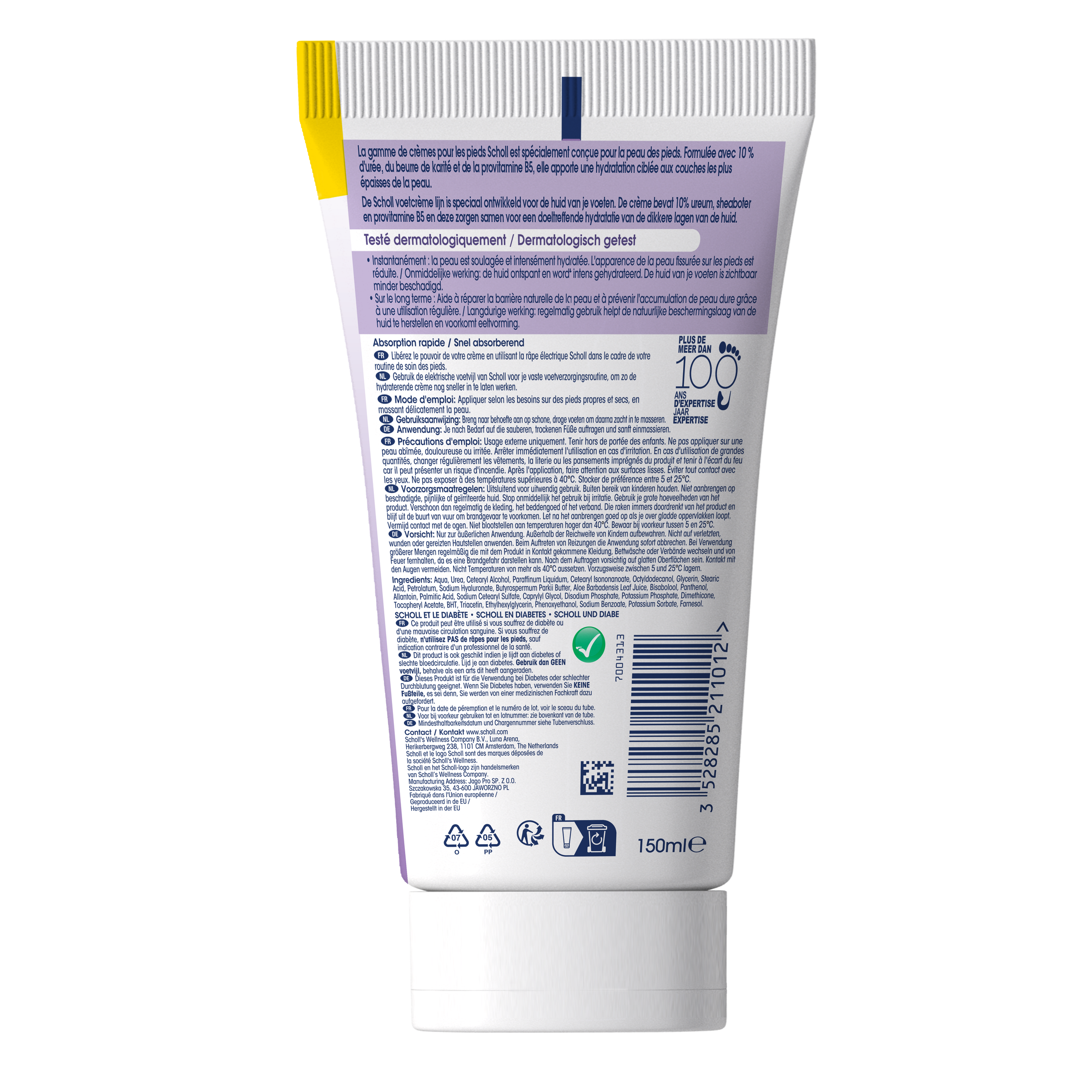 Dr. Scholl's Voetcreme geavanceerd herstel 150.00 Milliliter