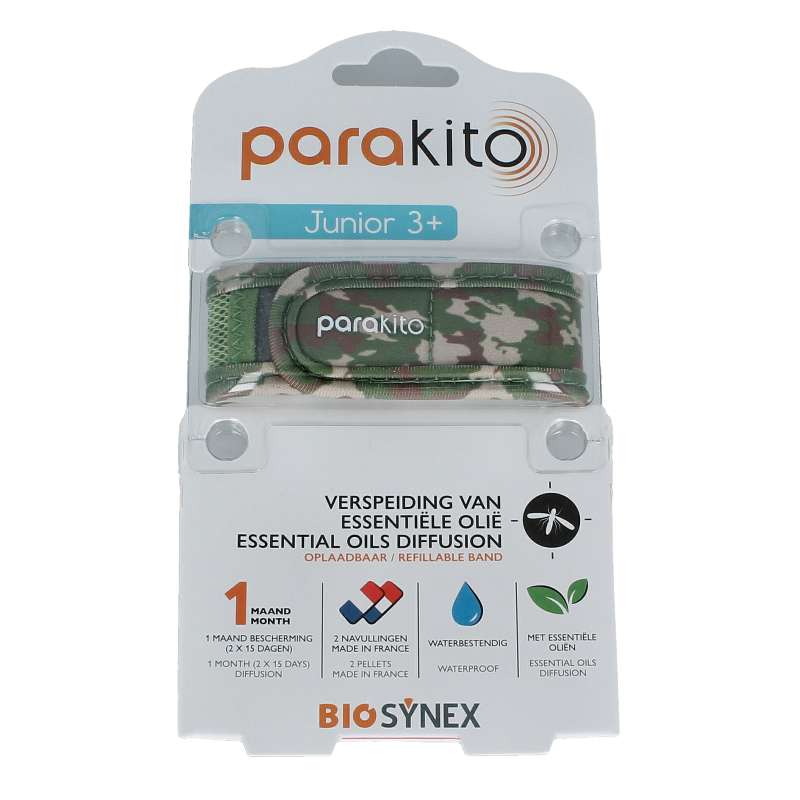 Parakito Anti mug armband junior camouflage 1 Stuks