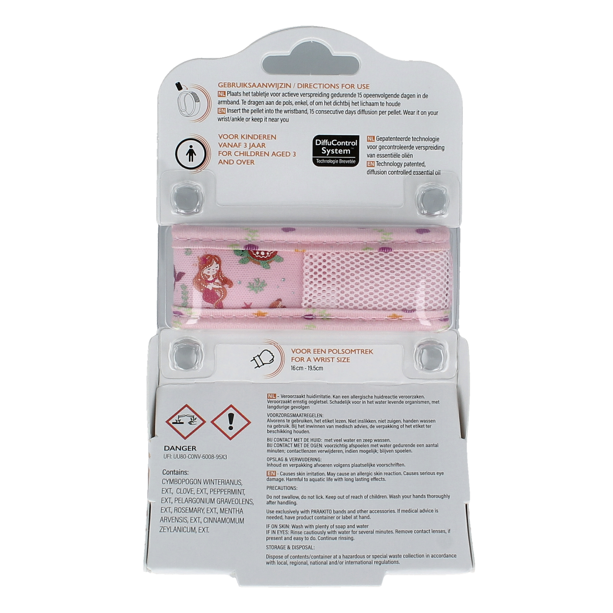 Parakito Anti mug armband junior zeemeermin 1.00 Stuks
