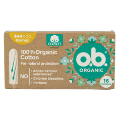 OB Tampons organic normal 16.00 Stuks