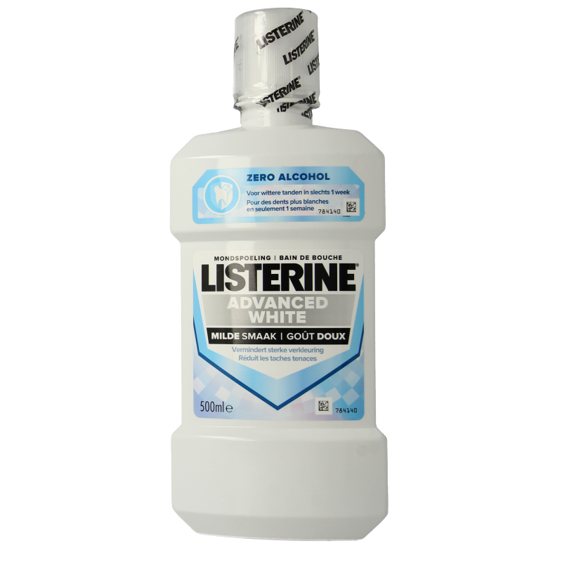 Listerine Mondwater advanced white mild 500 Milliliter