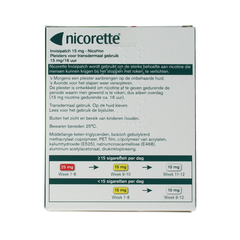Nicorette Patch invisible 15mg 7.00 Stuks