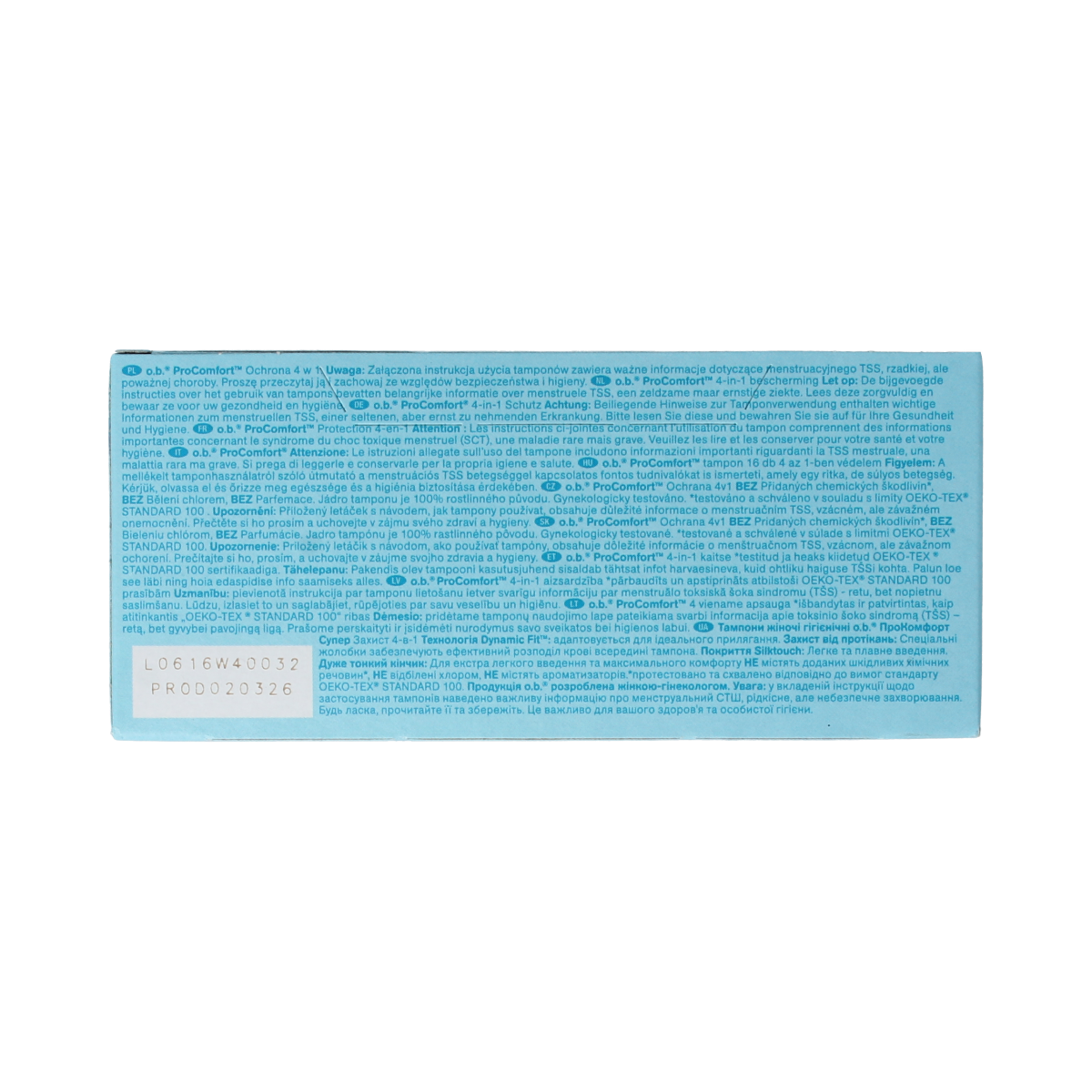 OB Tampons  pro comfort advanced super 16.00 Stuks