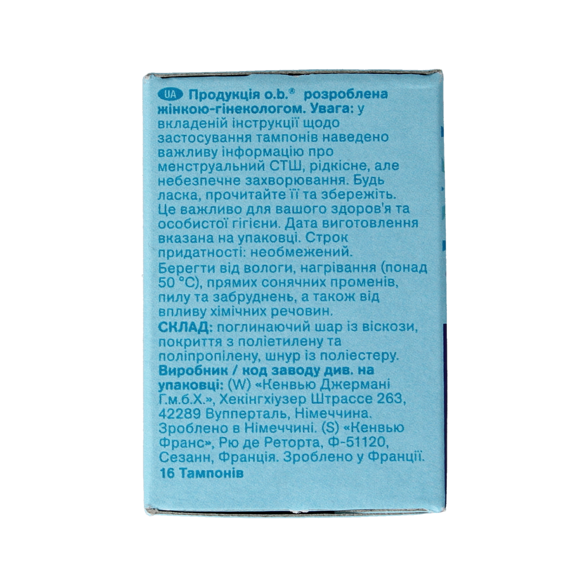 OB Tampons extra protect super plus 16.00 Stuks