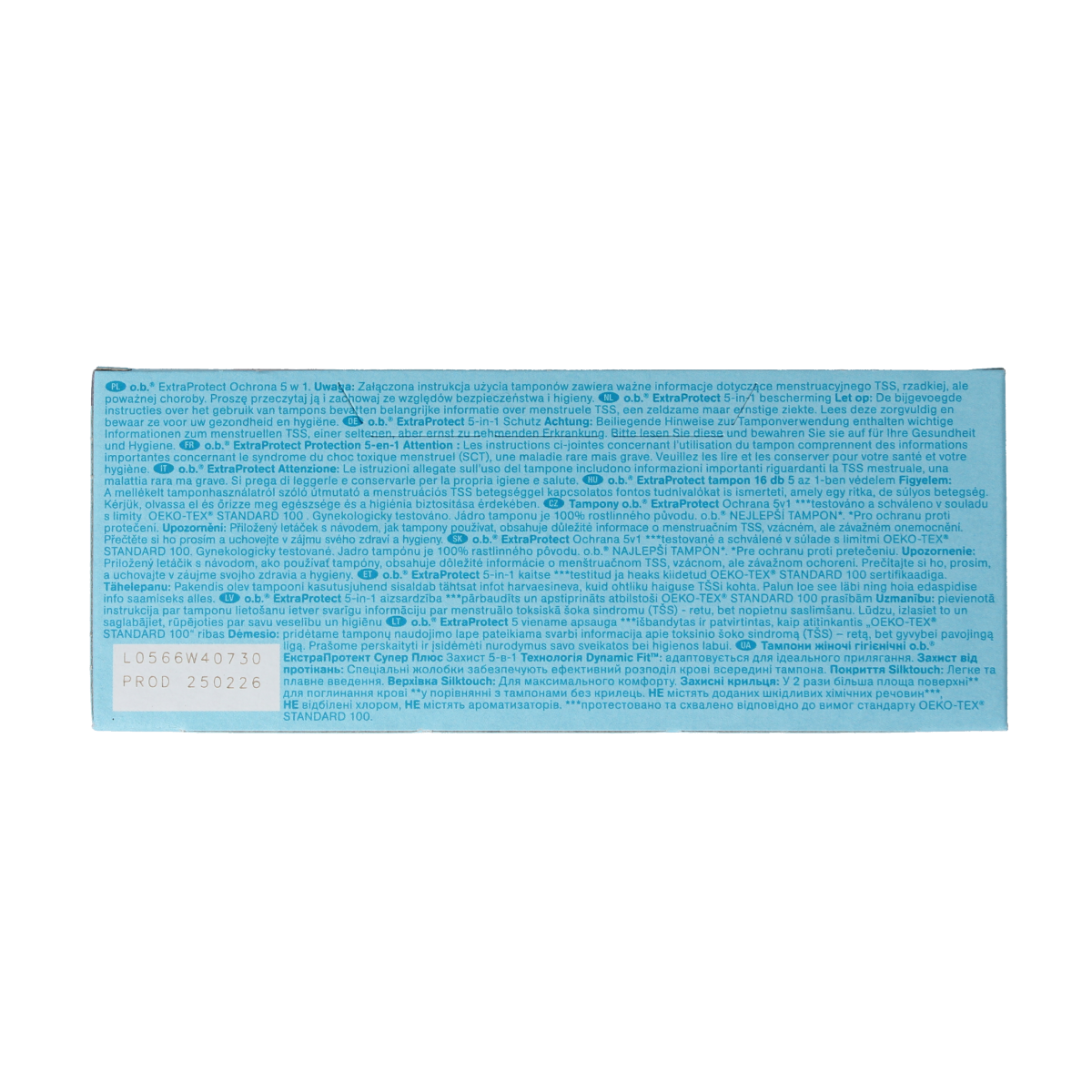 OB Tampons extra protect super plus 16.00 Stuks