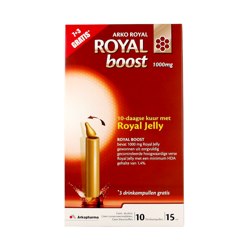 Royal Boost Royal Jelly boost (7 + 3) 15ml per ampul bio 10 Ampullen