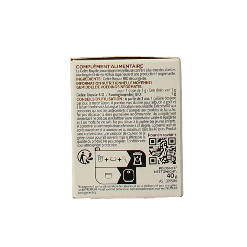 Arko Royal Royal jelly 100% koninginnebrij bio 40 Gram