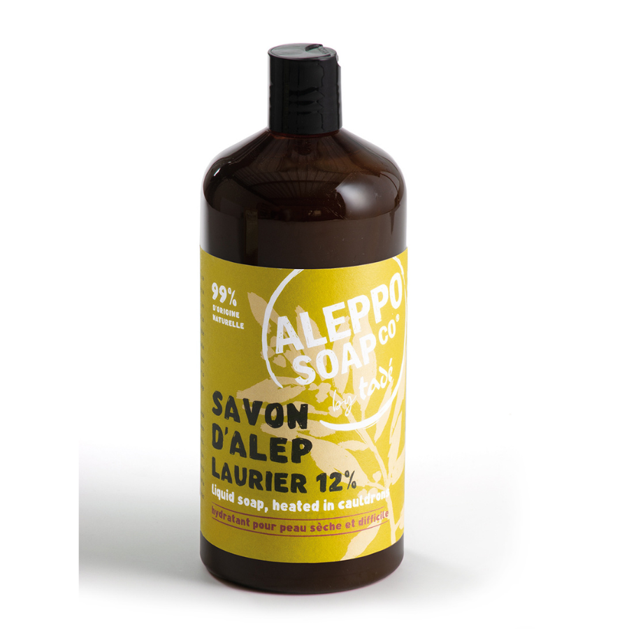 Aleppo Soap Co Zeep 12% laurier navul 1.00 Liter