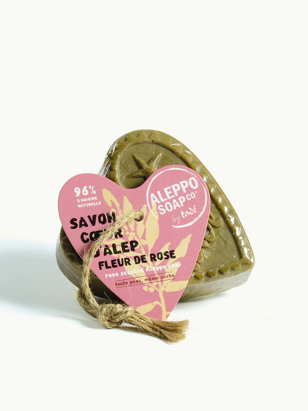 Aleppo Soap Co Savon d'Alep fleur de rose met touw 150 Gram