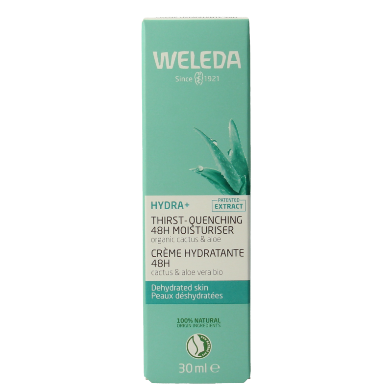 Weleda Hydra+ 48h gezichtscreme hydraterende 30 Milliliter
